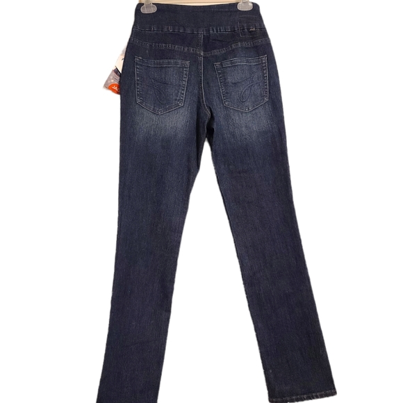 JAG Peri Straight Women's Size 4 Pull on Anchor Blue 32" inseam denim jeans - Picture 3 of 11